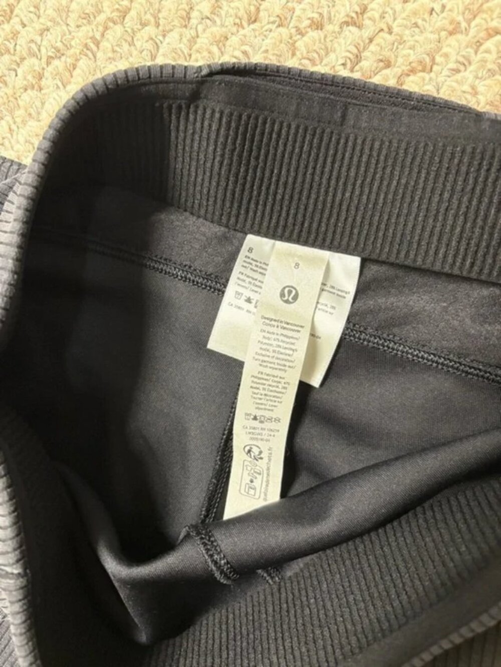 Lululemon Softstream Ribbed flare leg pant - off black - Picture 7 of 7